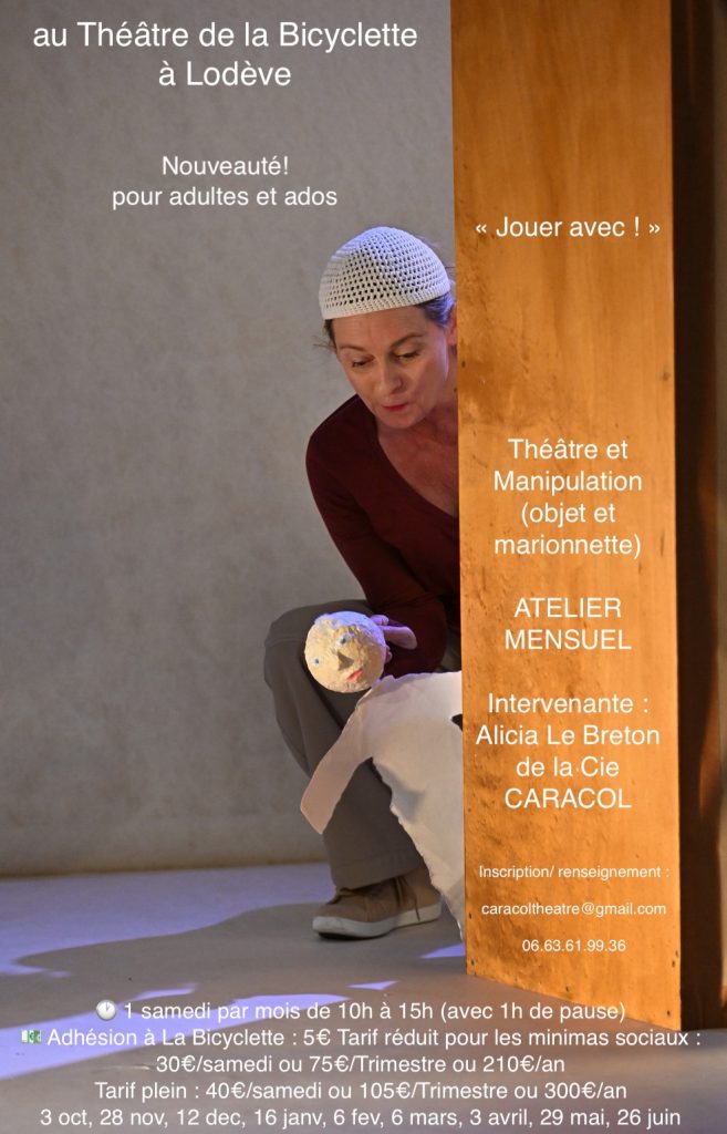 Théâtre et Manipulation (objet et marionnette) « Jouer avec ! »